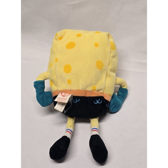 Ty Beanie Baby SpongeBob Mermaid Man Plush 2006- Flawed See Description - Picture 3 of 16